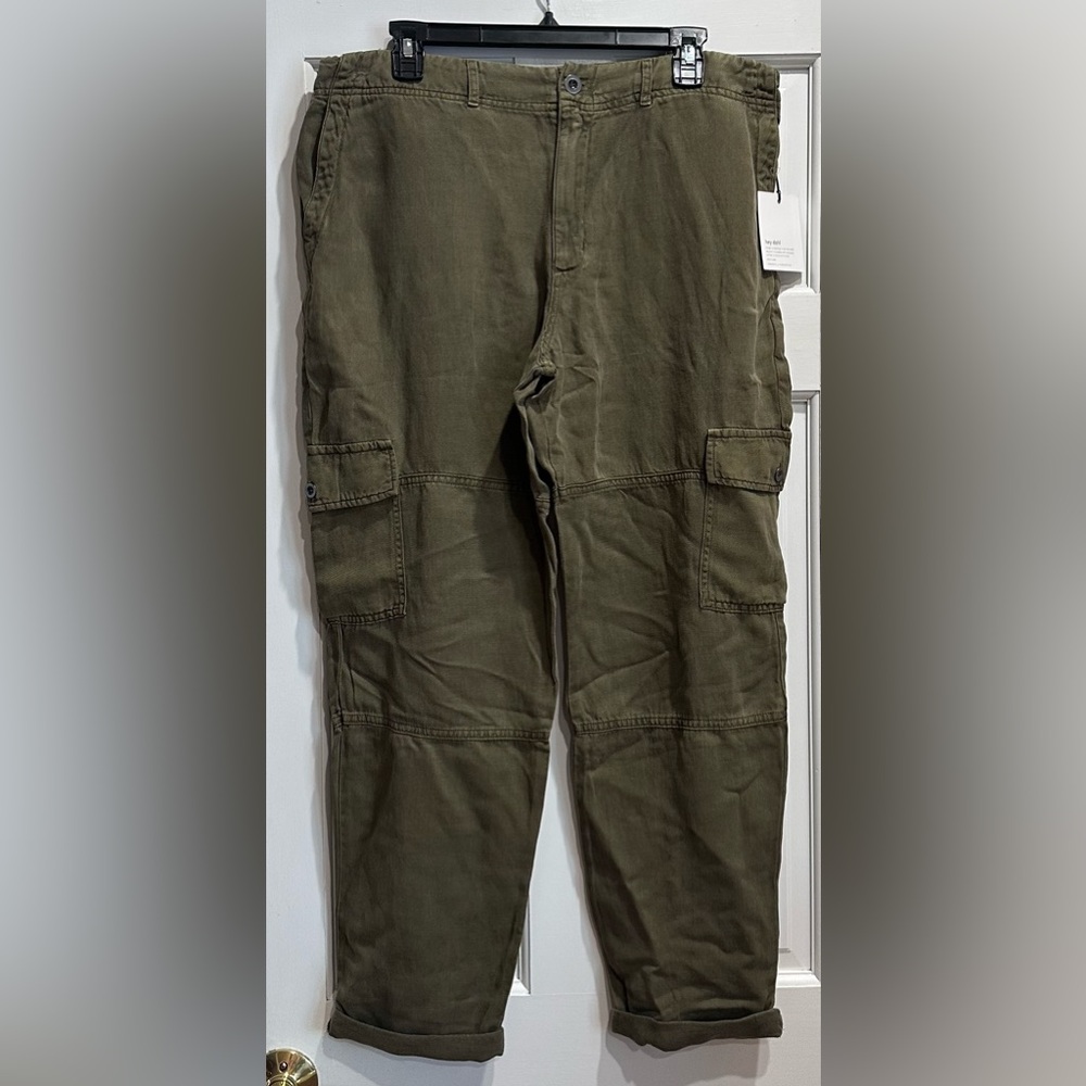 NWT Bella Dahl Green Cargo Pants Size 32